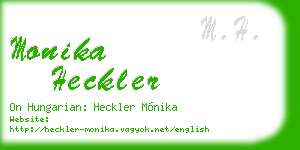 monika heckler business card